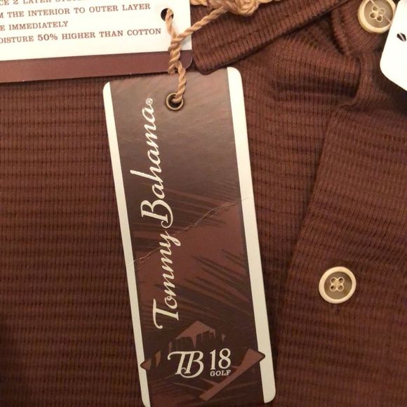 New Tommy Bahama 18 Golf Button Down Polo Medium - Picture 9 of 9
